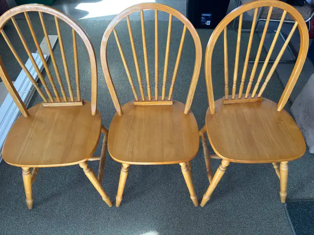 wooden chairs