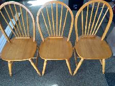 wooden chairs