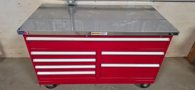 Storloc industrial rolling tool cabinet.