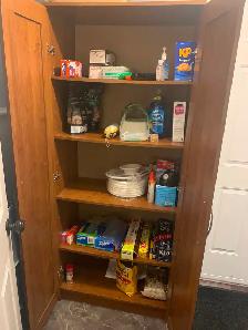 BROWN 5 SHELF CABINET - Photo 2