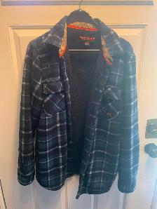 REAL TREE MENS PLAID INSULATED JACKET