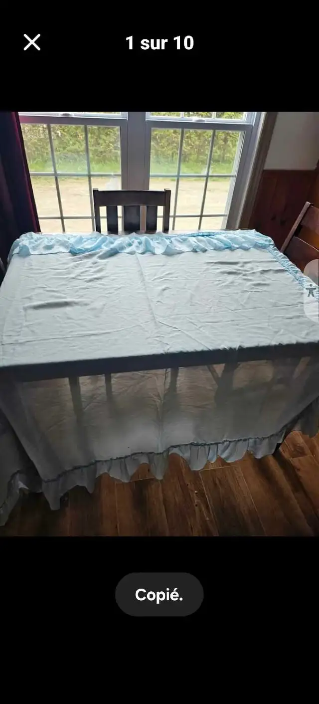 2x rideaux bleu