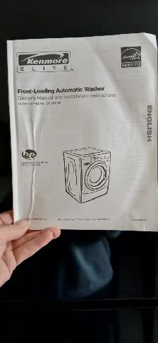 Kenmore Elite Washer and Dryer .  $400 - Photo 6