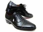 Paul Parkman Captoe Oxfords Black Dress Shoes