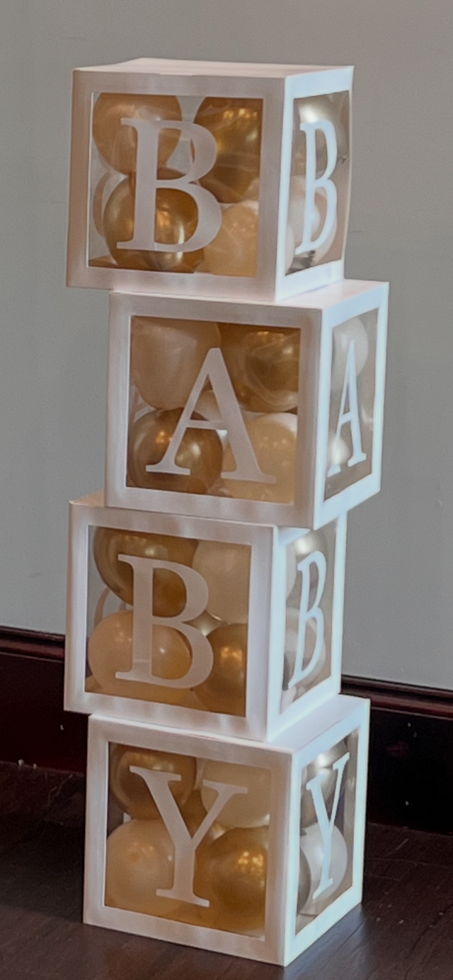 Baby Alphabet Stackabl Décor Boxes Celebrate It for Baby Shower