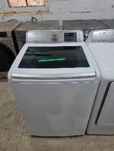 Samsung 27' White Top-Load Washer & Front-Load Electric Dryer - Photo 2