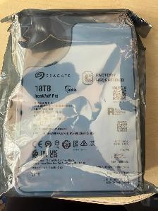 Sealed Seagate 18TB SATA 7.2k 3.5' Recertified HDD