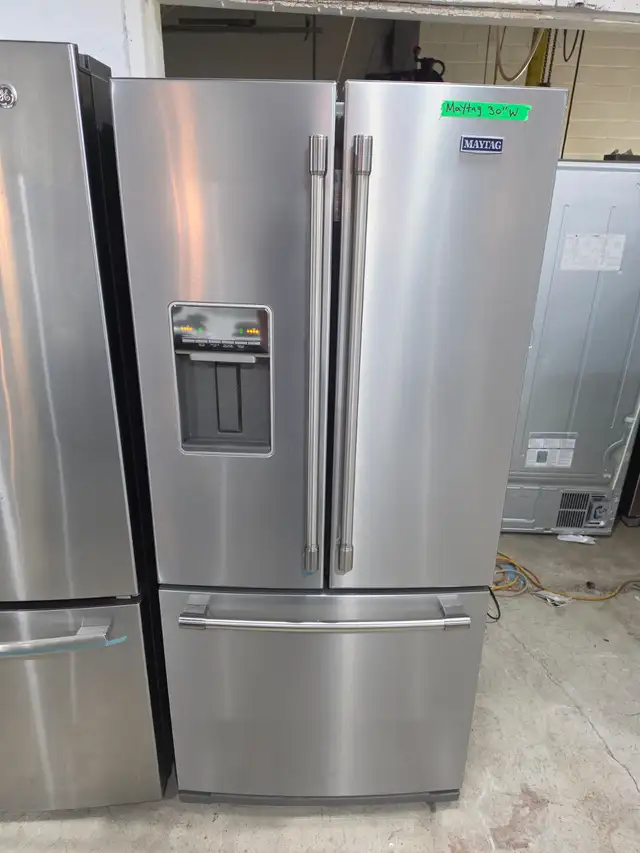 Maytag 30' Stainless Steel French Door Fridge Bottom Freezer