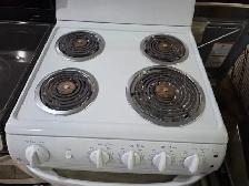 GE 24' White Slide-in Front Control Electric Coil Top Stove Oven - Photo 2