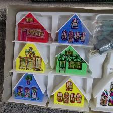 Village alpin illuminé de Noël vintage - Neuf dans sa boîte - Photo 2