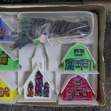 Village alpin illuminé de Noël vintage - Neuf dans sa boîte - Photo 3