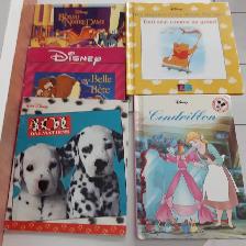 6LIVRES DISNEY ENFANT 101DALMATIENS,LABELLE,LEBOSSU $5.00 CHACUN
