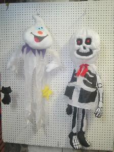 HALLOWEEN GR SQUELETTE GR FANTOME EN NYLON NEUF