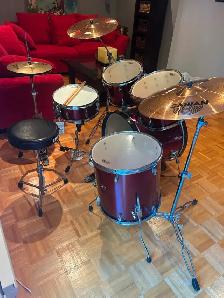 Ensemble complet de Drums à l’état de neuf