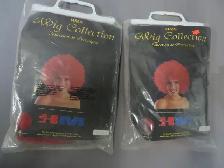 HALLOWEEN 2 PERRUQUES ROUGE DE CLOWN NEUVE