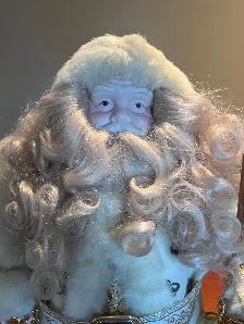 Christmas Santa Elegant Father Time / Father Christmas Figurine - Photo 2