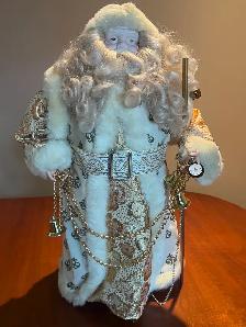 Christmas Santa Elegant Father Time / Father Christmas Figurine - Photo 3