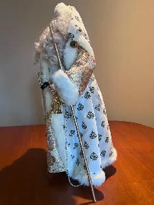 Christmas Santa Elegant Father Time / Father Christmas Figurine - Photo 4