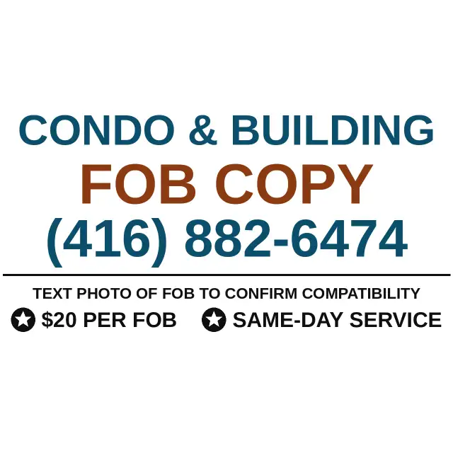 Condo & Building Fob Copy - $20 - Brampton / Mississauga / Etobi