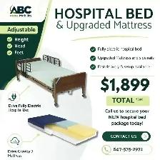 NEW Hospital Bed & Upgraded Mattress – ABC Home Mobility