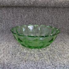 Bol ou centre de table en verre uranium - dépression - Photo 2