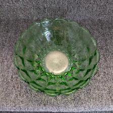 Bol ou centre de table en verre uranium - dépression - Photo 3