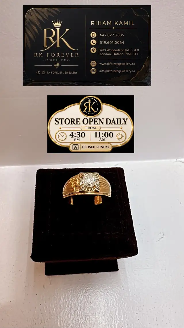 10K yellow  gold with Diamond 0.75 CT