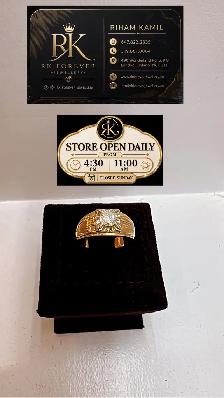 10K yellow  gold with Diamond 0.75 CT