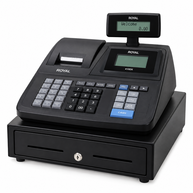 NEW Royal 410DX Electronic Cash Register 89214G POS Cash