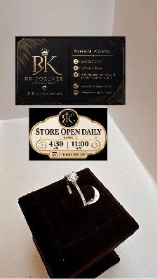 14k White gold with Diamond 0.5 CT - Photo 2