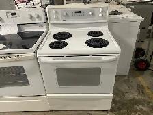 Cuisinière blanche ronds serpentins Kenmore