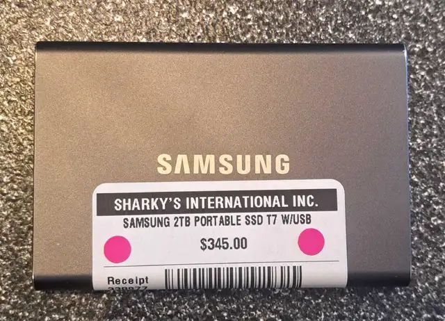 Samsung 2TB Portable SSD T7 Hard Drive (31355986)