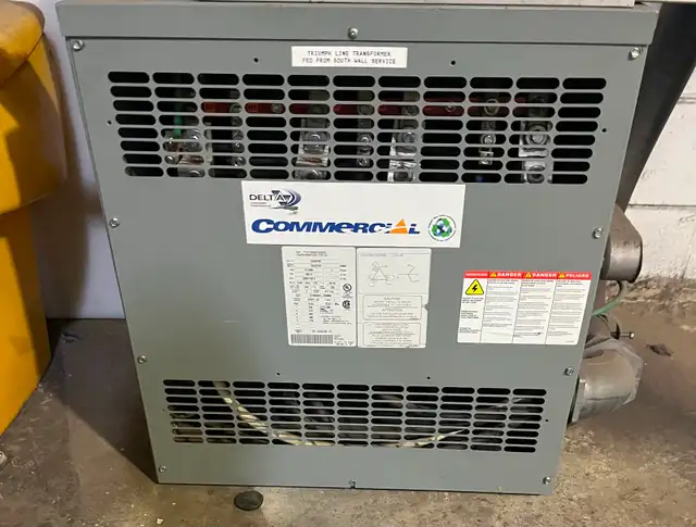 75 KVA Transformer, 600V to 208/120V excellent $2,200