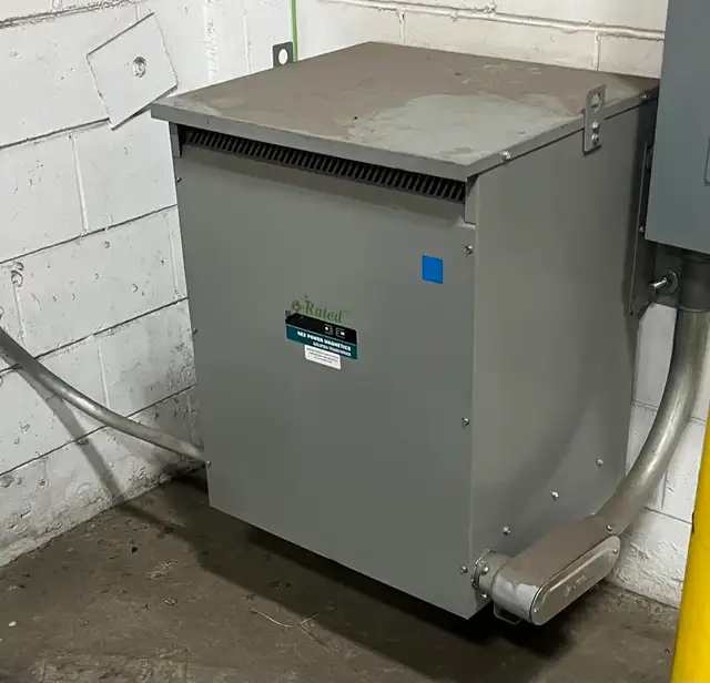 75KVA Transformer, Isolation 600V to 208V /120V $2,250