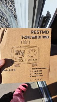 Restmo 2 zone water timer sprinkler - Photo 3