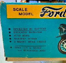 Tin Lithograph Battery-Operated "Ford Model T" Toy Car (Japan) - Photo 5