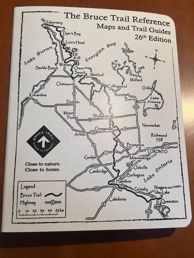 The Bruce Trail Reference Maps & Trail Guide – 26th Edition