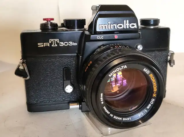 Minolta - Black SRT-303b - 50mm f1.4 MD Rokkor-X