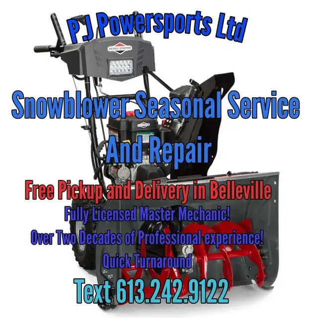 ~Snowblower Seasonal Service and Repair~