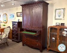 Spectacular Georgian Secretaire Linen Press at Charmaine's