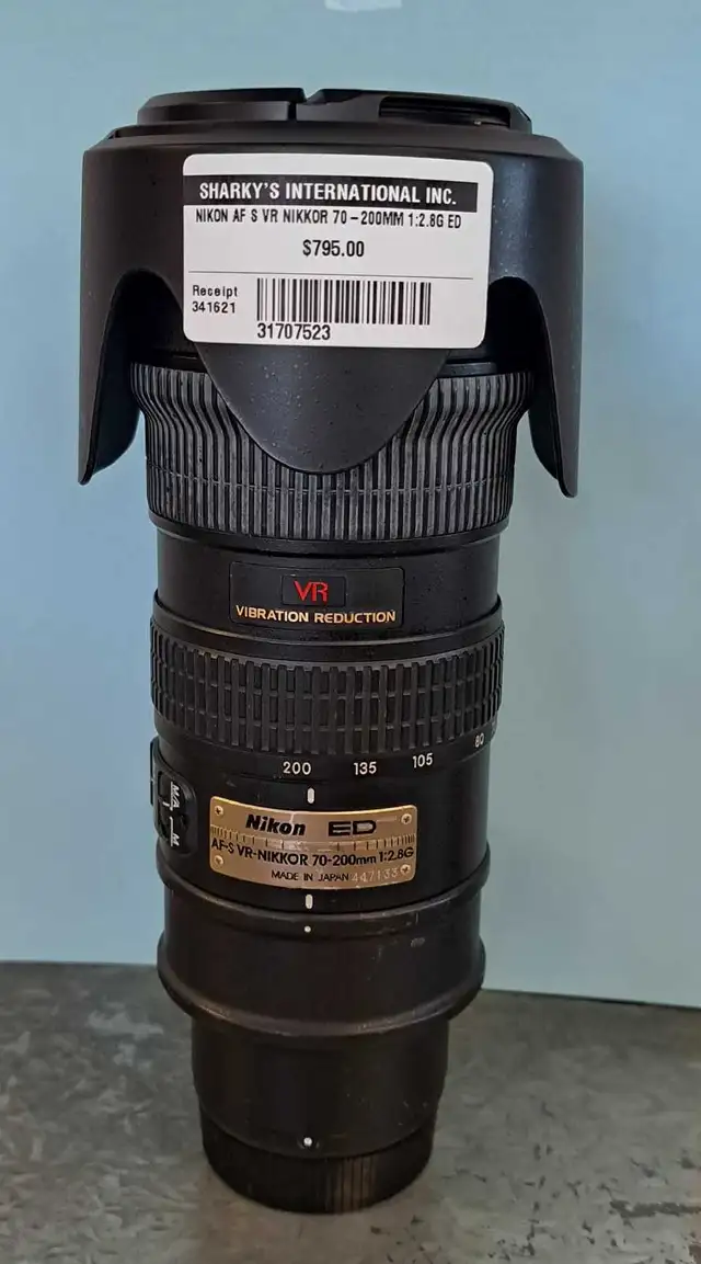 Nikon AF S VR Nikkor 70-200mm 1:2 .8G ED Lens(31707523)
