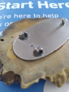 buckle backing oval plate