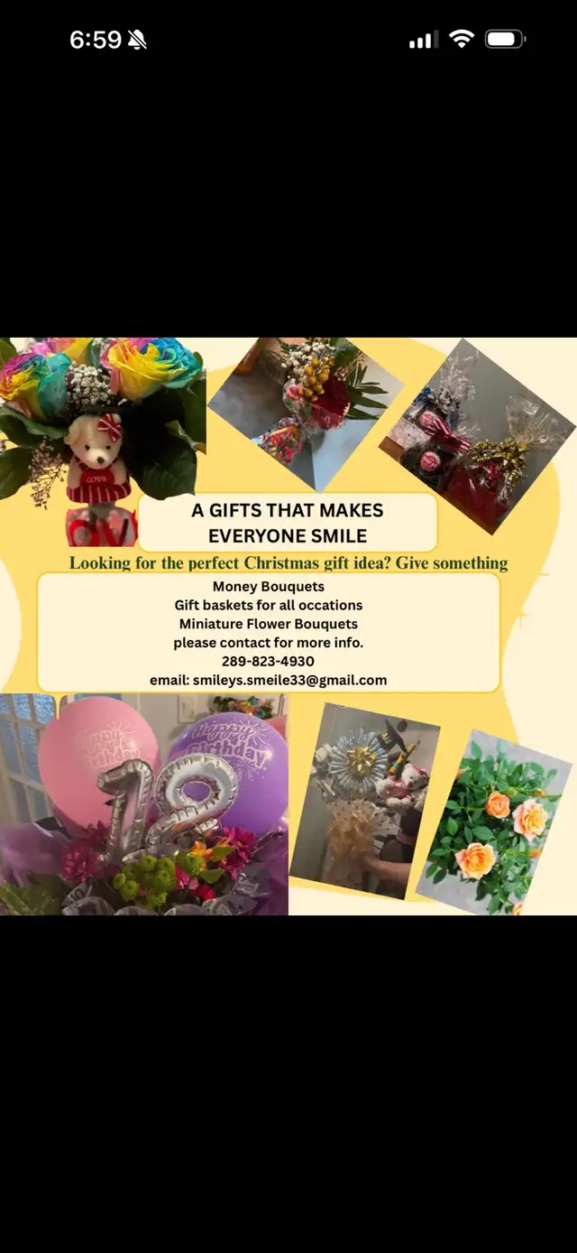gift basket mini flower arrangement money bequests and more
