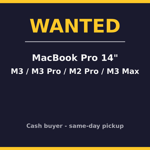I Buy MacBook Pro 14 — Up to $2,122 Cash, Same-Day Pickup