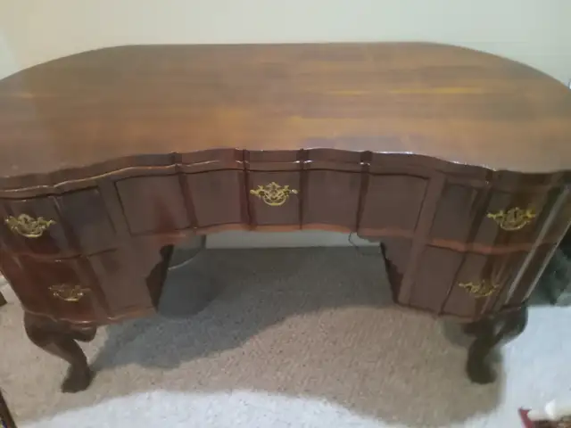DRESSER/DESK -VINTAGE- IMBUIA WOOD- IMPORTED