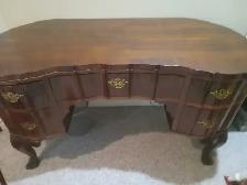 DRESSER/DESK -VINTAGE- IMBUIA WOOD- IMPORTED
