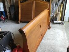SLEIGH BED SOLID WOOD HEADBOARD & FOOTBOARD - Photo 2