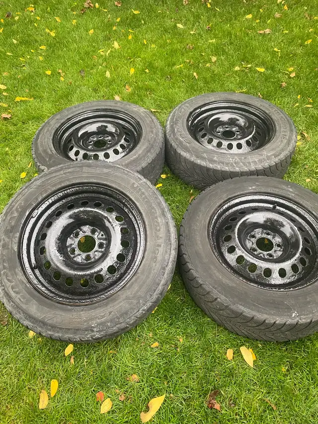 17' Goodyear Winter Tires on Rims, Off a Hyundai