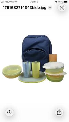 Tupperware Picnic Backpack Set