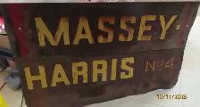 Vintage Massey Harris sign